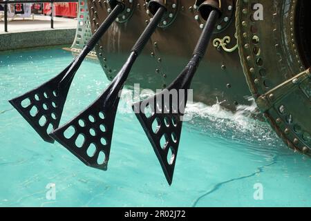 Close-up des navigateurs la sculpture de David Kemp Banque D'Images