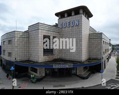 Fin d'une ère. Le cinéma Weston Super Mare Odeon ferme le mois prochain car il n'est plus viable et a décidé du fermer. Crédit photo Robert Timoney/Alamy Actualités en direct Banque D'Images