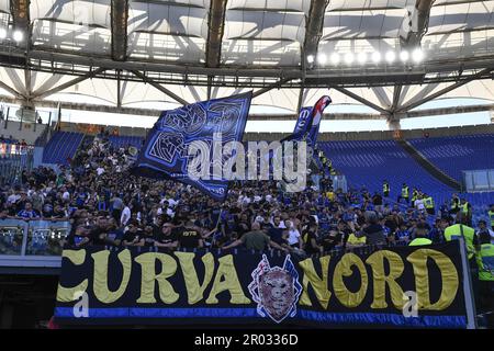 Rome, Italie. 06th mai 2023. Les partisans de F.C. Inter pendant les 17th jours de la série A Championship entre A.S. Femmes roms et A.C. Milan au stadio Tre Fontane le 19th mars 2022 à Rome, Italie. Crédit : Live Media Publishing Group/Alay Live News Banque D'Images