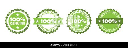 100 % de produit d'origine. Badge de meilleure qualité. Jeu de badges ronds Illustration de Vecteur