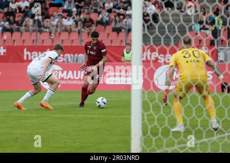 ©PHOTOPQR/LE DAUPHINE/Grégory YETCHMENIZA ; Annecy ; 06/05/2023 ; Gregory Yetchmeniza / LE DAUPHINE LIBERE / Photopqr ANNECY (HAUTE-SAVOIE) LE 6 MAI 2023 FOOTBALL / LIGUE 2 / FC ANNECY - DIJON sur notre photo : Steve Shamal Banque D'Images