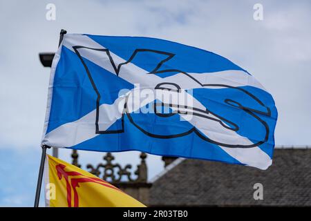 Glasgow, Écosse, Royaume-Uni. 06th mai 2023. « Tout sous une bannière », la marche de l'indépendance écossaise à Glasgow. Credit R.Gass/Alamy Live News Banque D'Images