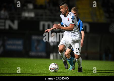 Roeselare, Belgique. 06th mai 2023. Gustavo Barreto Bonato de Rwdm photographié en action lors d'un match de football entre le Club NXT (Club Brugge U23) et le RWD Molenbeek, samedi 06 mai 2023 à Roeselare, le jour 9 (sur 10) des matchs de promotion de la 2022-2023 'Challenger Pro League' 1B deuxième division du championnat belge. PHOTO DE BELGA DAVID STOCKMAN crédit: Belga News Agency/Alay Live News Banque D'Images