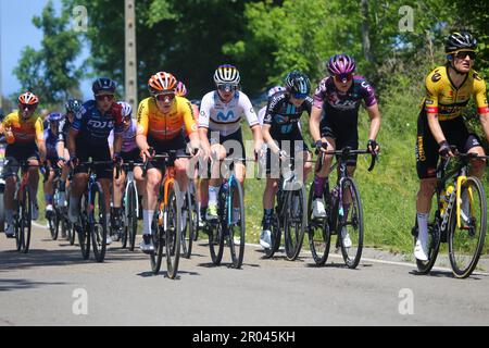 Solorzano, Espagne, 06th mai 2023: Liane Lippert, cycliste de l'équipe Movistar, au cours de la phase 6th de LaVuelta féminin par Carrefour 2023 entre Castro-Urdiales et Laredo, sur 06 mai 2023, à Solorzano, Espagne. Credit: Alberto Brevers / Alay Live News Banque D'Images