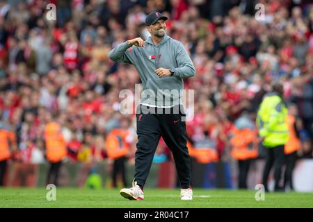 Jürgen Klopp, directeur de Liverpool, célèbre le match de la Premier League entre Liverpool et Brentford à Anfield, Liverpool, le samedi 6th mai 2023. (Photo : Mike Morese | MI News) Credit: MI News & Sport /Alay Live News Banque D'Images