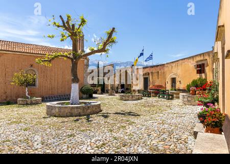 Monastère d'Agios Georgios (Saint George), Karydi, Apokoronas, Crète, Grèce Banque D'Images