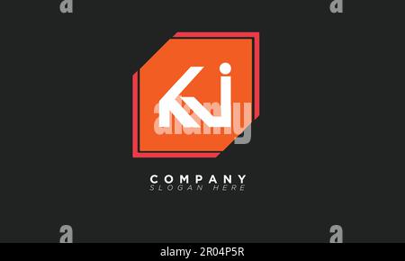 KJ lettres Alphabet initiales logo monogramme Illustration de Vecteur