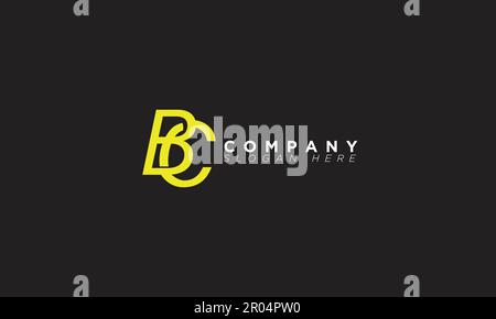 Lettres C.-B. initiales logo monogramme Illustration de Vecteur