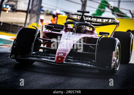Miami, Floride, États-Unis. 04/07 mai 2023. Championnat du monde F1. Grand Prix de Miami F1. #16, Charles LECLERC, MCO, Team Scuderia Ferrari, SF23. Banque D'Images
