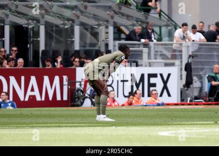 Milan, Italie, 6 mai 2023. Rafael Leao (17 Milan) en cours de rencontre entre l'AC Milan et la SS Lazio au stade San Siro sur 6 mai 2023 à Milan, en Italie. Crédit: Stefano Nicoli/Speed Media/Alay Live News Banque D'Images