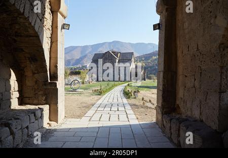 Le monastère médiéval d'Akhtala à Alaverdi, en Arménie Banque D'Images