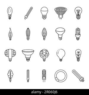 Ensemble d'icônes de lignes noires de grumeaux. Pictogrammes pour la page Web, l'application mobile, la promotion. Illustration de Vecteur