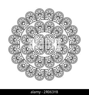 Décoration Mandala à motifs décoratifs Illustration de Vecteur