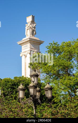 CADIX, ESPAGNE - 30 AVRIL 2023 : Monumento a la Constitucion de 1812 à Cadix, Espagne sur 30 avril 2023 Banque D'Images