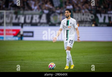 Moenchengladbach, Allemagne. 06th mai 2023. Rami Bensebaini (BMG) Borussia Mönchengladbach - VfL Bochum 06.05.2023 Copyright (nur für journalistische Banque D'Images