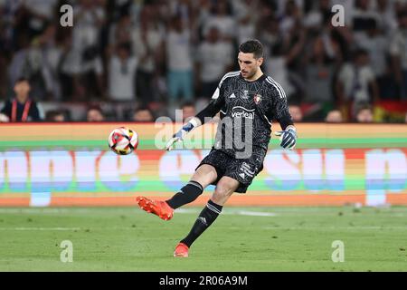 Sergio Herrera d'Osasuna lors de la coupe d'Espagne, Copa del Rey, finale du match de football entre Real Madrid CF et CA Osasuna sur 6 mai 2023 à l'Estadio de la Cartuja à Séville, Espagne - photo: Joaquin Corchero/DPPI/LiveMedia Banque D'Images