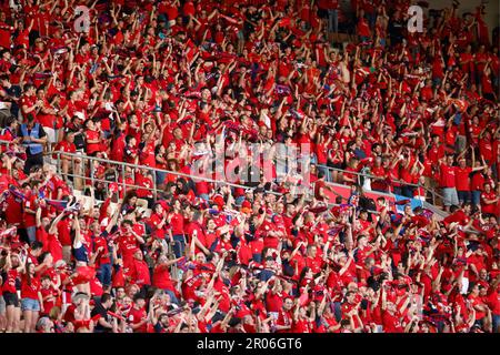 Séville, Espagne. 07th mai 2023. Finale espagnole de football de Copa del Rey Real Madrid v Osasuna au stade de la Cartuja à Séville, 06 mai 2023 Osasuna fans 6/05/2023 SEVILLA FINAL DE LA COPA DEL REY DE FUTBOL en EL ESTADIO DE LA CARTUJA DE SEVILLA REAL MADRID CF-CA OSASUNA 900/Cordin Press Credit: CORDO PRESS/Alay Live News Banque D'Images