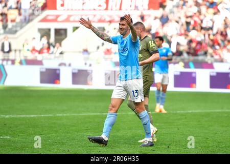 Milan, Italie. 06th mai 2023. Alessio Romagnoli (13) du Latium vu dans la Serie Un match entre l'AC Milan et le Latium à San Siro à Milan. (Crédit photo : Gonzales photo/Alamy Live News Banque D'Images