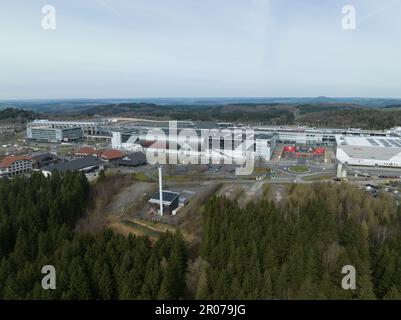 Nurburg, 10th avril 2023, Allemagne. Le Nurburgring est un complexe de sports mécaniques d'une capacité de 150 000 personnes situé dans la ville de Nurburg, en Rhénanie Banque D'Images