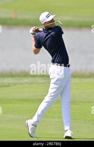 Adrian Meronk (POL) pendant le DS automobiles 80° Golf Italien ouvert 2023 au Marco Simone Golf Club sur 07 mai 2023 à Rome Italie. Banque D'Images