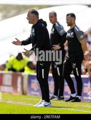 Barnsley, Royaume-Uni. 07th mai 2023. Darren Ferguson, directeur de Peterborough United, gestes pendant le match Sky Bet League 1 Barnsley vs Peterborough à Oakwell, Barnsley, Royaume-Uni, 7th mai 2023 (photo de Nick Browning/News Images) à Barnsley, Royaume-Uni, le 5/7/2023. (Photo de Nick Browning/News Images/Sipa USA) crédit: SIPA USA/Alay Live News Banque D'Images