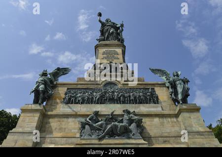 Monument Niederwald, Ruedesheim, Hesse, Allemagne Banque D'Images