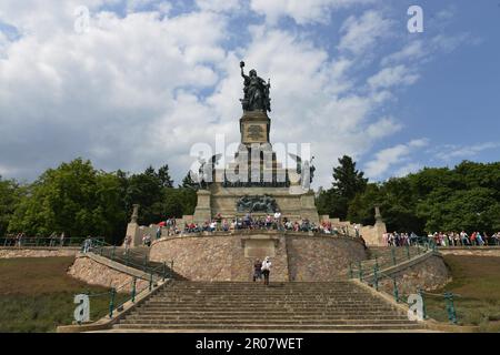 Monument Niederwald, Ruedesheim, Hesse, Allemagne Banque D'Images