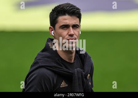 Newcastle, Royaume-Uni. 07th mai 2023. L'entraîneur adjoint des arsenaux Carlos Cuesta pendant le match de Premier League Newcastle United contre Arsenal à St. James's Park, Newcastle, Royaume-Uni, 7th mai 2023 (photo de Mark Cosgrove/News Images) à Newcastle, Royaume-Uni, le 5/7/2023. (Photo de Mark Cosgrove/News Images/Sipa USA) crédit: SIPA USA/Alay Live News Banque D'Images