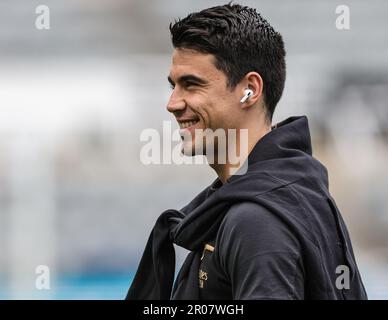 Newcastle, Royaume-Uni. 07th mai 2023. L'entraîneur adjoint des arsenaux Carlos Cuesta pendant le match de Premier League Newcastle United contre Arsenal à St. James's Park, Newcastle, Royaume-Uni, 7th mai 2023 (photo de Mark Cosgrove/News Images) à Newcastle, Royaume-Uni, le 5/7/2023. (Photo de Mark Cosgrove/News Images/Sipa USA) crédit: SIPA USA/Alay Live News Banque D'Images