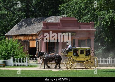 Bank, Museum Village, Old Sturbridge Village, Massachusetts, États-Unis Banque D'Images