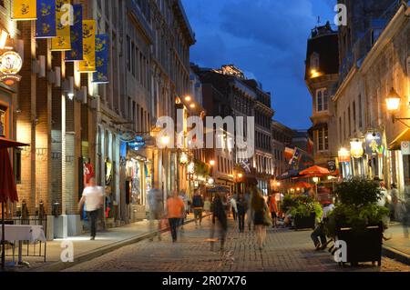 La rue Saint-Paul, Montréal, Québec, Canada Banque D'Images