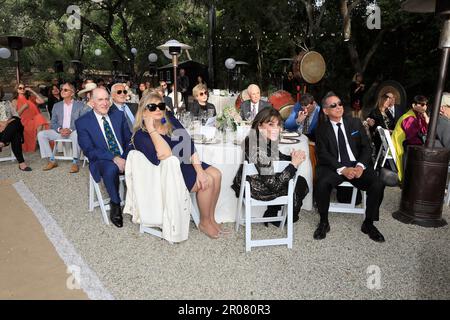 6 mai 2023, Ojai, Californie, États-Unis : OJAI, CALIFORNIE - 6 MAI 2023 : Kate Linder, invitée au mariage d'Anson Williams et Sharon MaHarry dans une résidence privée. (Credit image: © Nina Prommer/ZUMA Press Wire) USAGE ÉDITORIAL SEULEMENT! Non destiné À un usage commercial ! Banque D'Images