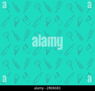 Motif de fond sans soudure, vecteur de différentes crèmes glacées Illustration de Vecteur