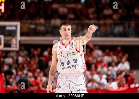 Reggio Emilia, Italie. 07th mai 2023. PalaBigi, Reggio Emilia, Italie, 07 mai 2023, Andrea Cinciarini (Unihotels Reggiana) pendant UNAHOTELS Reggio Emilia vs Dolomiti Energia Trentino - Italian Basketball Serie A Championship Credit: Live Media Publishing Group/Alay Live News Banque D'Images