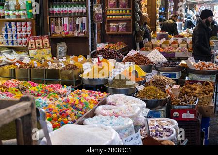 Damas, Syrie - Mai 2023 : ancien bazar, Suq Al Hamidiiyah à Damas, Syrie Banque D'Images