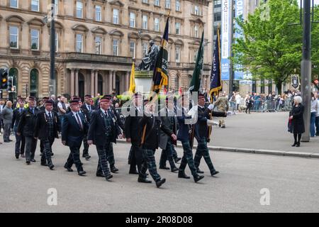 Glasgow, Écosse, Royaume-Uni. 7th mai 2023. Célébration du couronnement du roi Charles III Credit: SKULLY/Alay Live News Banque D'Images