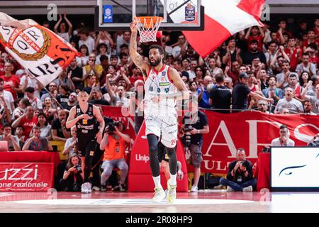 Reggio Emilia, Italie. 07th mai 2023. PalaBigi, Reggio Emilia, Italie, 07 mai 2023, Marcus Lee (Unihotels Reggiana) pendant UNAHOTELS Reggio Emilia vs Dolomiti Energia Trentino - Championnat italien de basket-ball Serie A crédit: Live Media Publishing Group/Alay Live News Banque D'Images