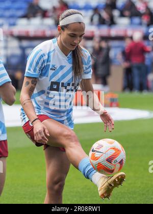 Liverpool, Royaume-Uni. 07th mai 2023. Liverpool, Angleterre, 7 mai 2023: Deyna Castellanos (10 ville de Manchester) se réchauffe lors du match de la Super League Barclays Womens entre Liverpool et Manchester City au parc de Prenton à Liverpool, Angleterre (Natalie Mincher/SPP) Credit: SPP Sport Press photo. /Alamy Live News Banque D'Images
