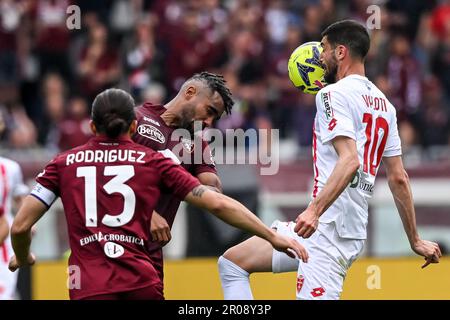 Mattia Valoti (#10 Monza) Pendant L'AC Monza Contre Unione Sportiva ...