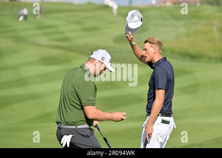 Rome, Italie. 07th mai 2023. Adrian Meronk (POL) pendant le DS automobiles 80Â° Italian Golf Open 2023 au Marco Simone Golf Club sur 07 mai 2023 à Rome Italie. Crédit : Agence photo indépendante/Alamy Live News Banque D'Images