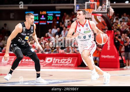 Reggio Emilia, Italie. 07th mai 2023. PalaBigi, Reggio Emilia, Italie, 07 mai 2023, Gabriele Stefanini (Unihotels Reggiana) pendant UNAHOTELS Reggio Emilia vs Dolomiti Energia Trentino - Italian Basketball Serie A Championship Credit: Live Media Publishing Group/Alay Live News Banque D'Images