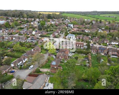 Berkhamsted Houses Hertfordshire, Royaume-Uni vue aérienne de drone Banque D'Images