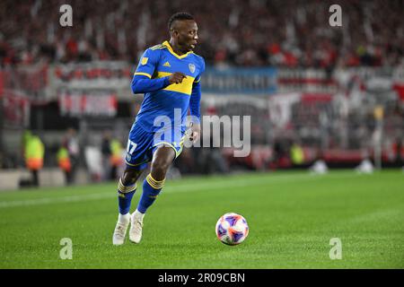 Buenos Aires, Argentine, 07th mai 2023. Luis Avincula de Boca Juniors, pendant le match entre River plate et Boca Juniors, pour le championnat argentin 2023, au stade Monumental de Nunez, à Buenos Aires sur 07 mai. Photo: Luciano Bisbal/DiaEsportivo/Alamy Live News Banque D'Images