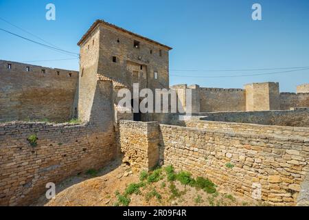 Forteresse de Bilhorod-Dnistrovskyi (également connue sous le nom de Kokot, forteresse d'Akkerman), située à Bilhorod-Dnistrovskyi dans la région d'Odesa, dans le sud-ouest de l'Ukraine, Banque D'Images