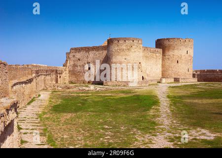 Forteresse de Bilhorod-Dnistrovskyi (également connue sous le nom de Kokot, forteresse d'Akkerman), située à Bilhorod-Dnistrovskyi dans la région d'Odesa, dans le sud-ouest de l'Ukraine, Banque D'Images