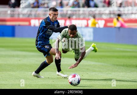 06 mai 2023 Santa Clara, CA Etats-Unis pendant le match MLS entre le club de football de Los Angeles et les tremblements de terre de San José. San Jose bat LA 2-1at Levi's Stadium San Clara Calif. Thurman James/CSM Banque D'Images