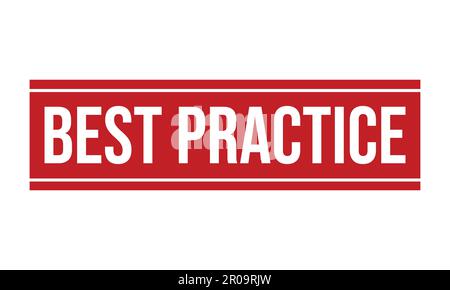 Tampon en caoutchouc pour les meilleures pratiques. Red Best Practice caoutchouc Grunge Stamp Seal illustration vectorielle Illustration de Vecteur