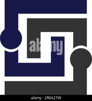 Modèle de logo Alliance. Icône Illustration identité de la marque. Illustration isolée et plate. Graphique vectoriel Illustration de Vecteur