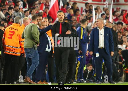 Buenos Aires, Argentine, 7th mai 2023, de River plate lors d’un derby pour la ronde 15th de la Ligue professionnelle de Fútbol Binance Cup au stade Mas Monumental (photo : Néstor J. Beremnum) Banque D'Images