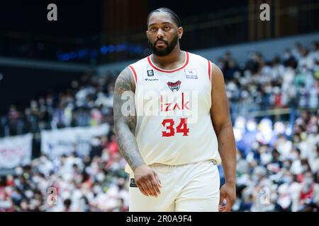 Kanagawa, Japon. 7th mai 2023. Joshua Smith (méses) Basketball : 2022-23 B.LEAGUE B1 jeu entre Yokohama B-Corsairs 81-84 méses Toyama à Yokohama Budokan à Kanagawa, Japon . Credit: AFLO SPORT/Alay Live News Banque D'Images